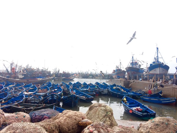 El puerto de pescadores de Essaouira (Marruecos)