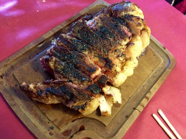 Carne a la piedra del Restaurante El Albero (Becerril de la sierra)